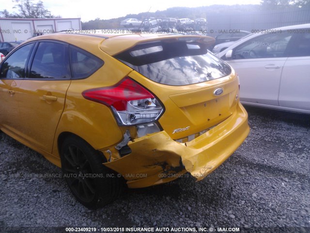 1FADP3L91DL185677 - 2013 FORD FOCUS ST YELLOW photo 6