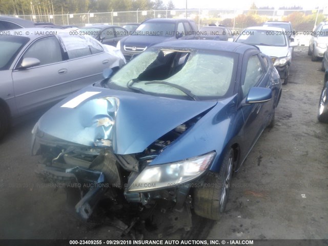 JHMZF1D64CS000875 - 2012 HONDA CR-Z EX BLUE photo 6