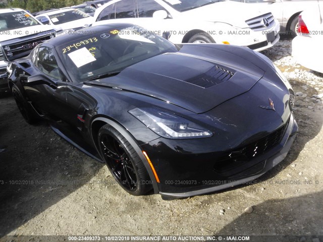 1G1YY2D72J5103481 - 2018 CHEVROLET CORVETTE GRAND SPORT/2LT BLACK photo 1