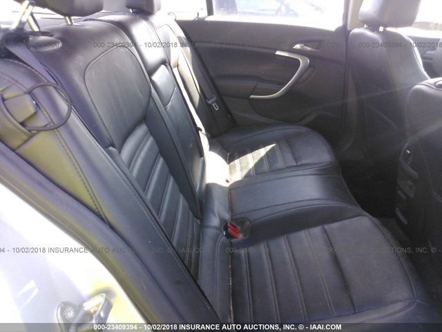 2G4GV5GV5C9194366 - 2012 BUICK REGAL GS SILVER photo 8