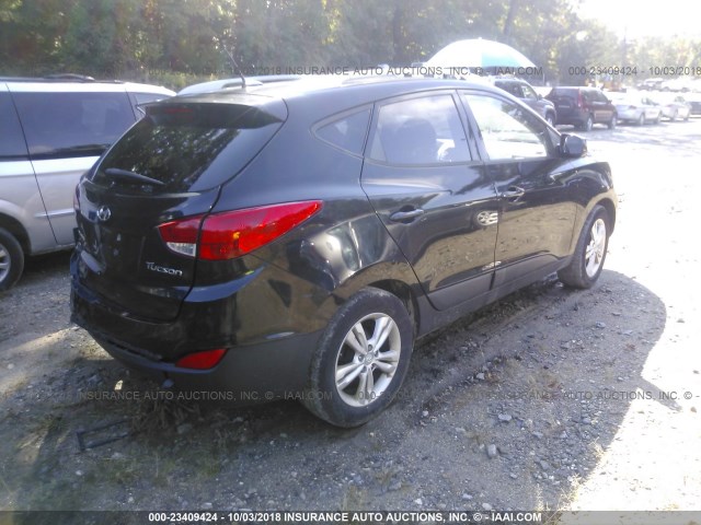 KM8JU3AC2BU194220 - 2011 HYUNDAI TUCSON GLS/LIMITED 黑色 照片 4