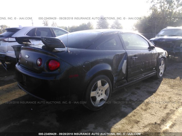 1G1AM15B677101675 - 2007 CHEVROLET COBALT SS BLACK photo 4