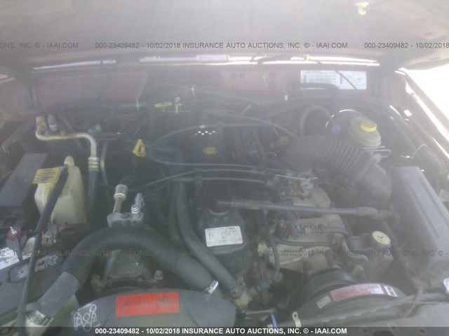 1J4FJ68SXWL203009 - 1998 JEEP CHEROKEE SPORT/CLASSIC წითელი ფოტო 10