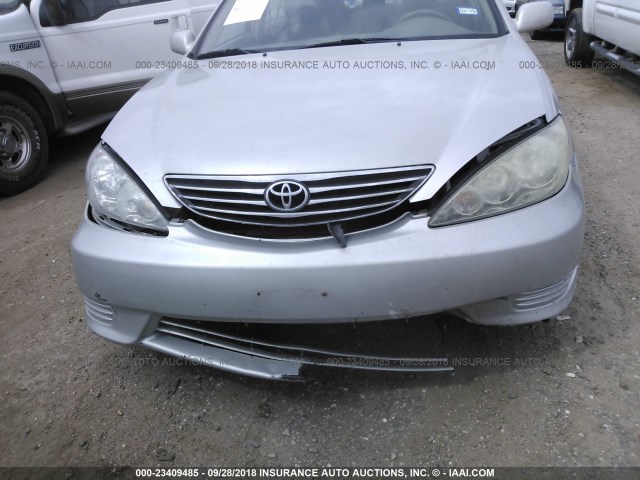 4T1BF32K36U115695 - 2006 TOYOTA CAMRY LE/XLE/SE SILVER photo 6