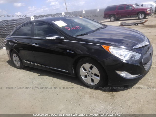 KMHEC4A46CA022293 - 2012 HYUNDAI SONATA HYBRID BLACK photo 1