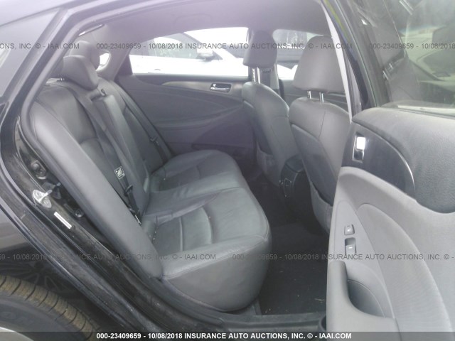 KMHEC4A46CA022293 - 2012 HYUNDAI SONATA HYBRID BLACK photo 8