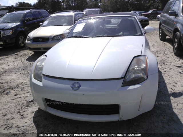 JN1AZ36A65M757175 - 2005 NISSAN 350Z ROADSTER WHITE photo 6