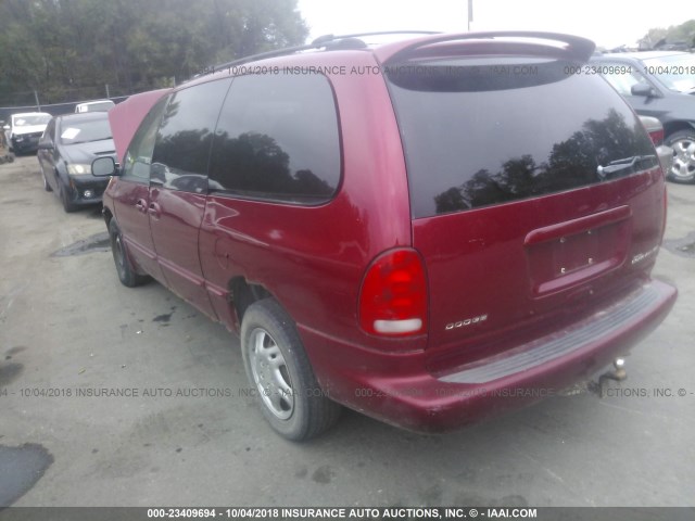 1B4GP44L6XB840267 - 1999 DODGE GRAND CARAVAN SE/SPORT BURGUNDY photo 3