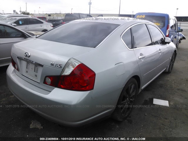 JNKAY01E76M102810 - 2006 INFINITI M35 SPORT SILVER photo 4