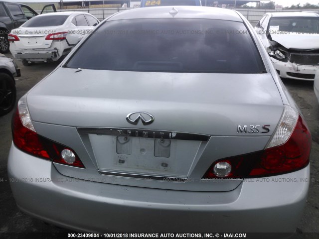 JNKAY01E76M102810 - 2006 INFINITI M35 SPORT SILVER photo 6