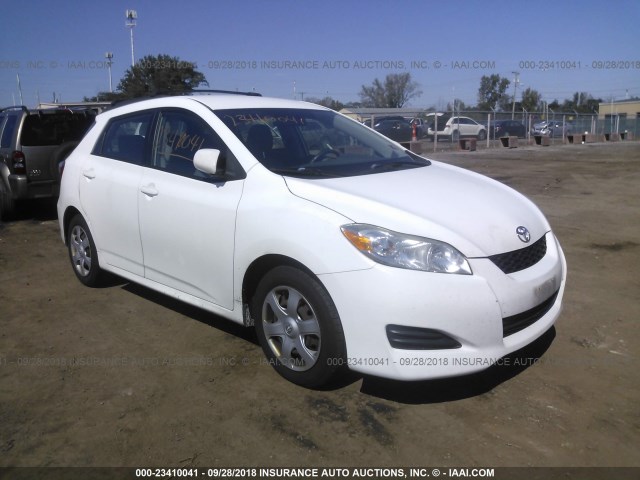 2T1KU40E99C063357 - 2009 TOYOTA COROLLA MATRIX  WHITE photo 1