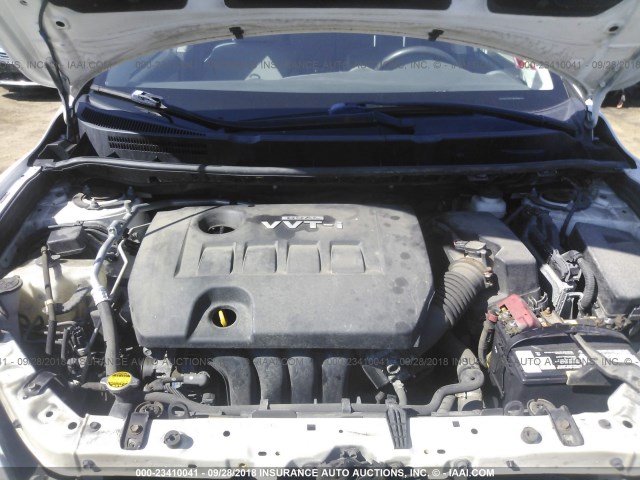 2T1KU40E99C063357 - 2009 TOYOTA COROLLA MATRIX  WHITE photo 10