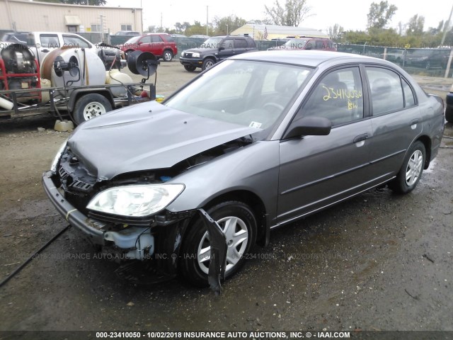 2HGES16345H513716 - 2005 HONDA CIVIC DX VP Boz foto 2