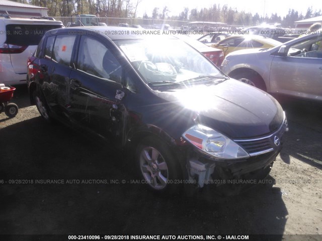 3N1BC13E59L403052 - 2009 NISSAN VERSA S/SL BLACK photo 1