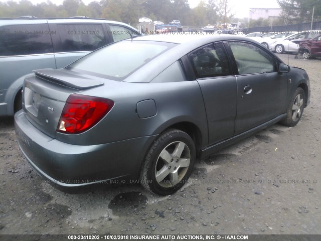 1G8AW18B47Z190884 - 2007 SATURN ION LEVEL 3 GRAY photo 4