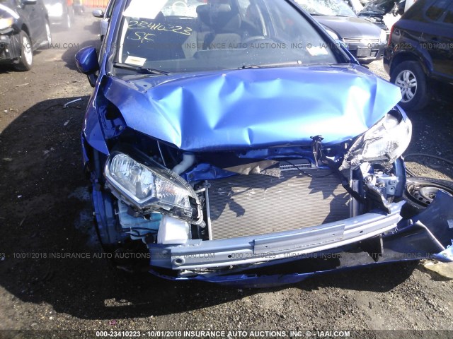 JHMGK5H50GX024286 - 2016 HONDA FIT LX BLUE photo 6