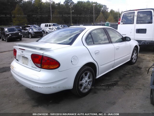 1G3NF52E04C131380 - 2004 OLDSMOBILE ALERO GLS 白色 照片 4