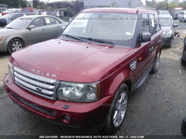 SALSF254X6A941868 - 2006 LAND ROVER RANGE ROVER SPORT HSE RED photo 2