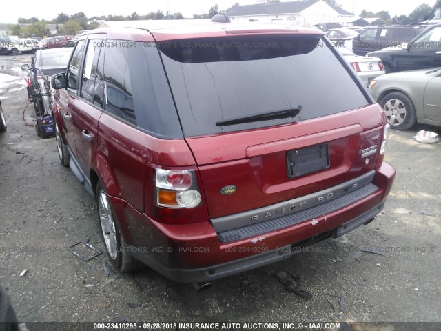 SALSF254X6A941868 - 2006 LAND ROVER RANGE ROVER SPORT HSE RED photo 3