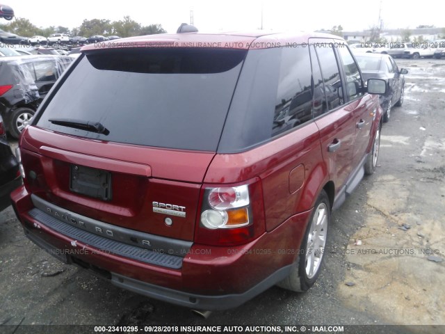 SALSF254X6A941868 - 2006 LAND ROVER RANGE ROVER SPORT HSE RED photo 4