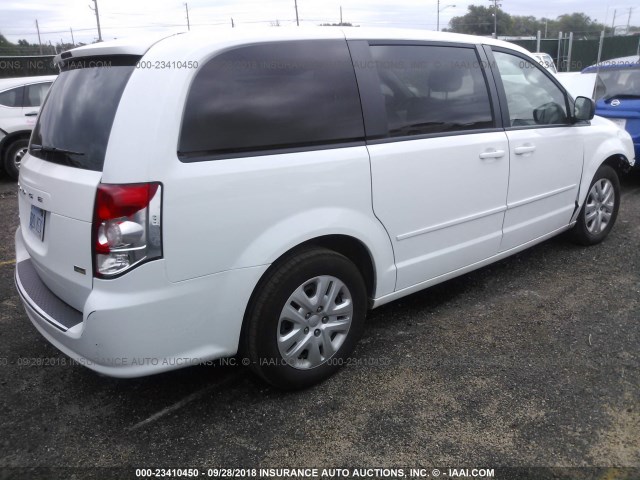 2C4RDGBG6GR401311 - 2016 DODGE GRAND CARAVAN SE WHITE photo 4