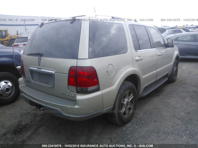 5LMEU88H35ZJ34239 - 2005 LINCOLN AVIATOR BEIGE photo 4