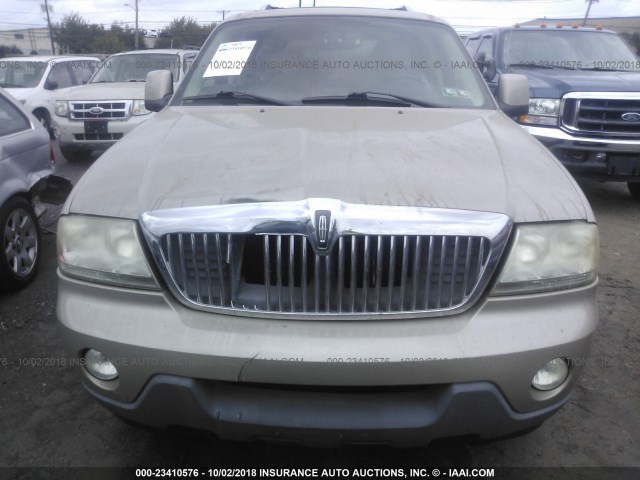 5LMEU88H35ZJ34239 - 2005 LINCOLN AVIATOR BEIGE photo 6
