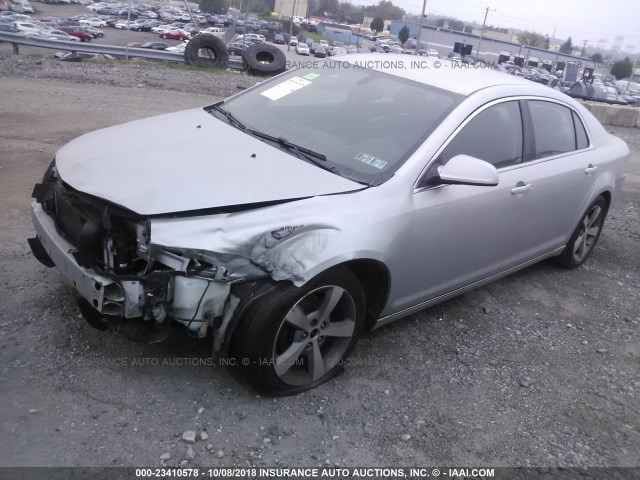 1G1ZC5E1XBF228948 - 2011 CHEVROLET MALIBU 1LT SILVER photo 2