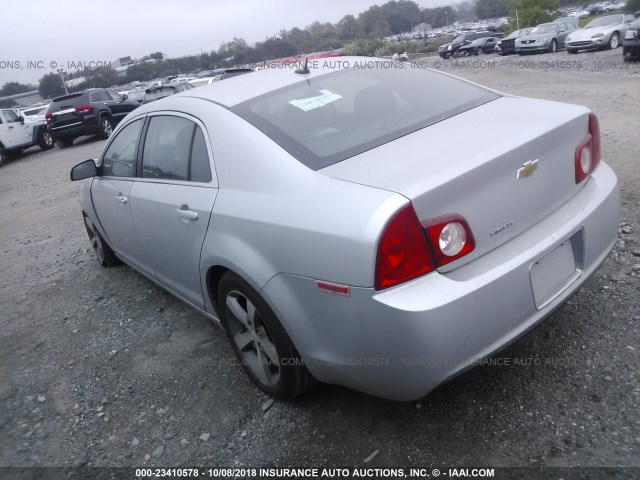 1G1ZC5E1XBF228948 - 2011 CHEVROLET MALIBU 1LT SILVER photo 3