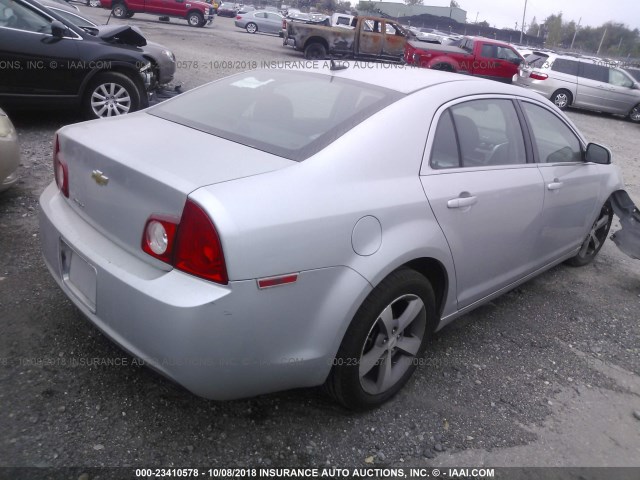 1G1ZC5E1XBF228948 - 2011 CHEVROLET MALIBU 1LT SILVER photo 4