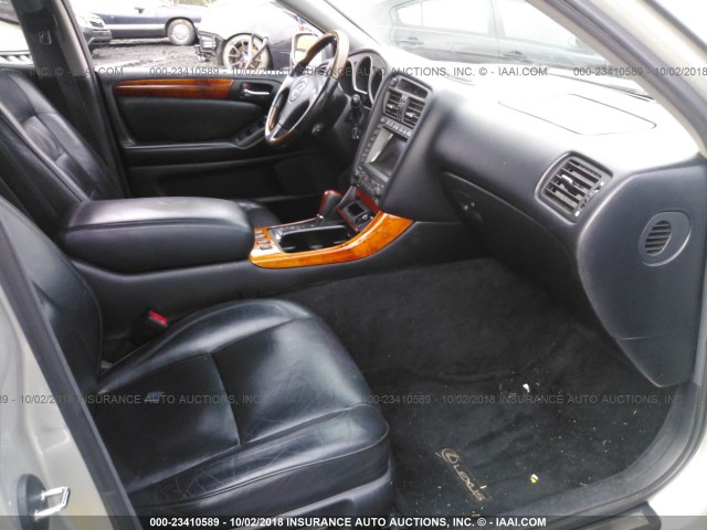 JT8BL69S020008477 - 2002 LEXUS GS 430 SILVER photo 5