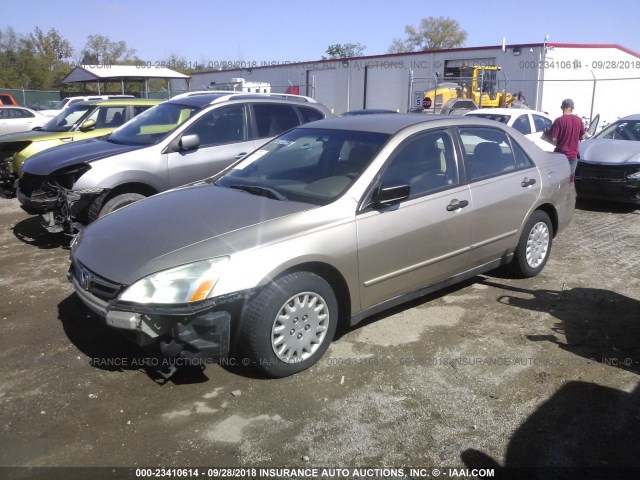 1HGCM56137A121173 - 2007 HONDA ACCORD VALUE GOLD photo 2