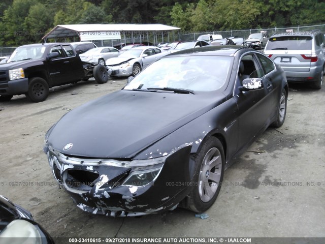 WBAEH73415B192950 - 2005 BMW 645 CI AUTOMATIC BLACK photo 2