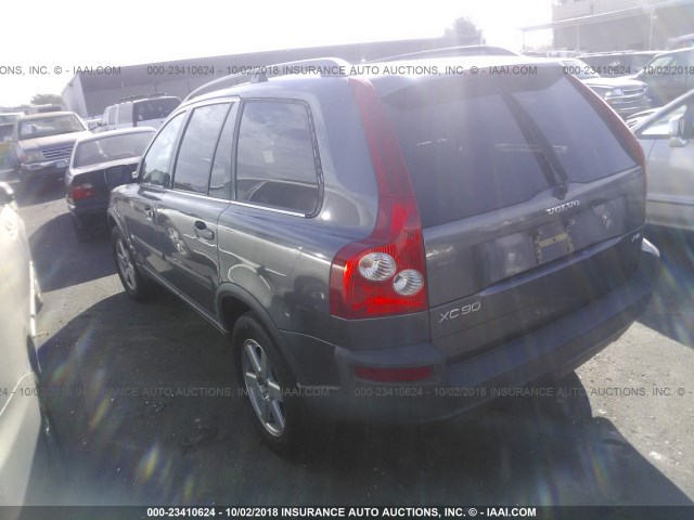 YV1CM592X51214721 - 2005 VOLVO XC90 GRAY photo 3