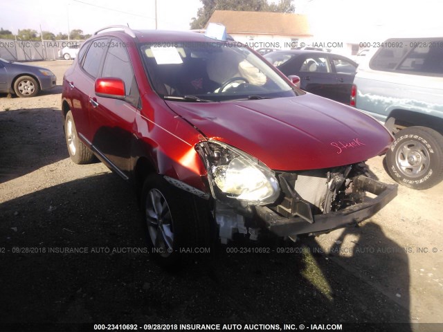 JN8AS5MT7DW518307 - 2013 NISSAN ROGUE S/SV RED photo 1