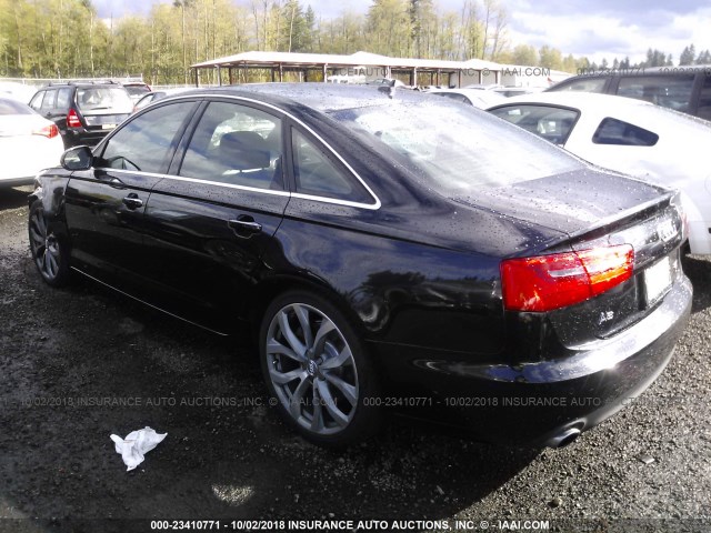 WAUGGAFC2DN138968 - 2013 AUDI A6 PREMIUM PLUS BLACK photo 3