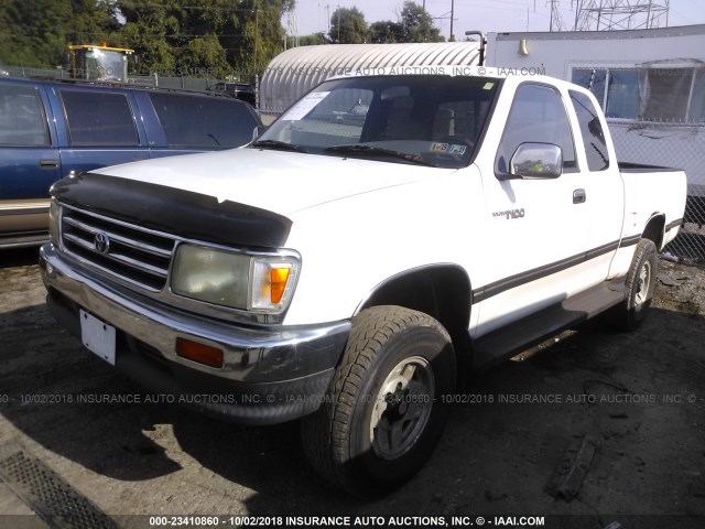 JT4UN24D0T0025626 - 1996 TOYOTA T100 XTRACAB SR5 WHITE photo 2