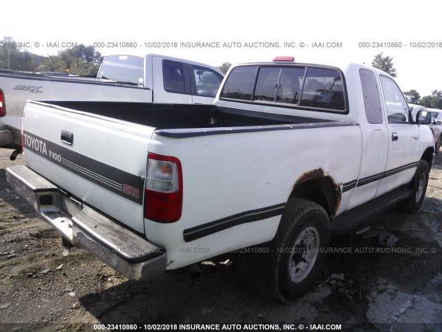 JT4UN24D0T0025626 - 1996 TOYOTA T100 XTRACAB SR5 WHITE photo 4