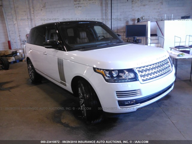 SALGV5FE4HA327662 - 2017 LAND ROVER RANGE ROVER AUTOBIOGRAPHY WHITE photo 1