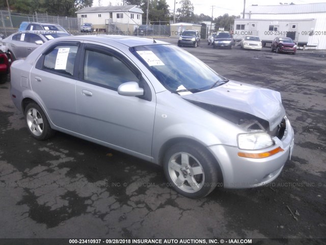 KL1TG56606B550997 - 2006 CHEVROLET AVEO LT SILVER photo 1