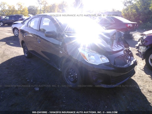 ML32F3FJ0JHF12116 - 2018 MITSUBISHI MIRAGE G4 ES შავი ფოტო 1