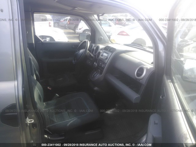 5J6YH28635L033459 - 2005 HONDA ELEMENT EX GRAY photo 5