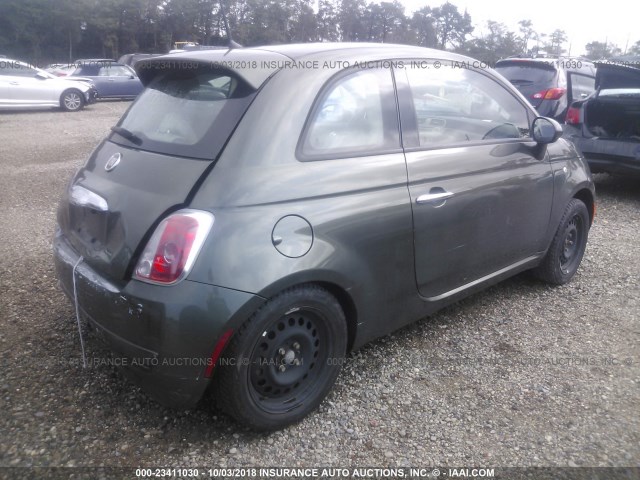 3C3CFFAR3DT742501 - 2013 FIAT 500 POP GREEN photo 4