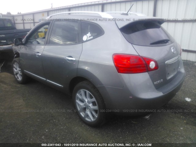 JN8AS5MV1BW669254 - 2011 NISSAN ROGUE S/SV/KROM GRAY photo 3