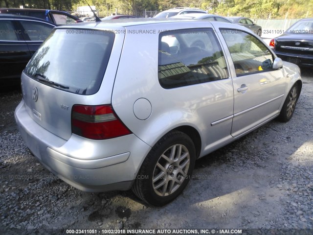 9BWDE61J334014779 - 2003 VOLKSWAGEN GTI SILVER photo 4