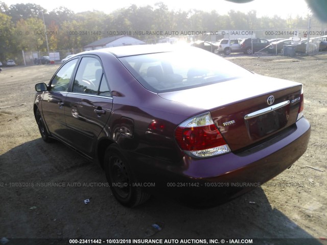 4T1BE32K95U076905 - 2005 TOYOTA CAMRY LE/XLE/SE Қызыл фото 3