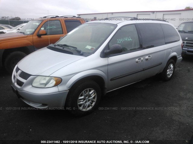 2D4GP44333R136741 - 2003 DODGE GRAND CARAVAN SPORT SILVER photo 2