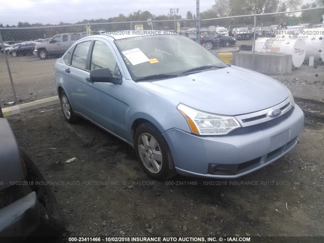 1FAHP34N38W215831 - 2008 FORD FOCUS S/SE BLUE photo 1