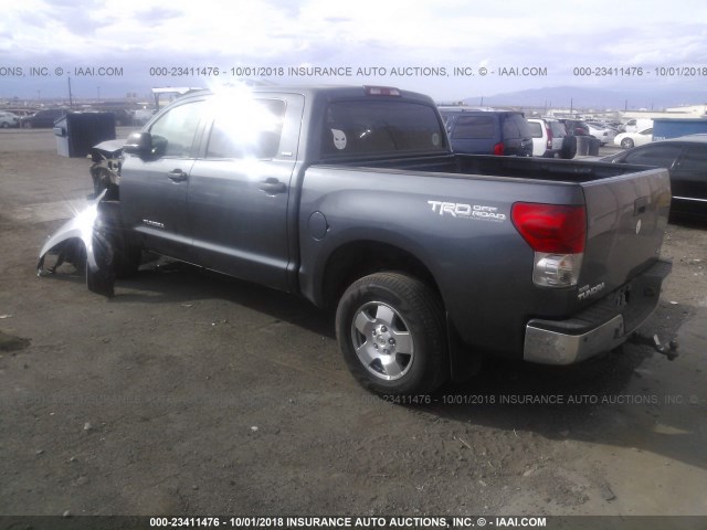 5TBDV54197S481496 - 2007 TOYOTA TUNDRA CREWMAX SR5 Navy photo 3