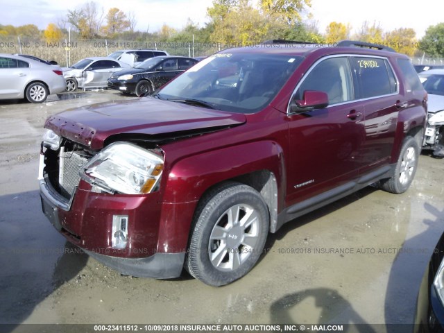 2CTALDEW8A6261101 - 2010 GMC TERRAIN SLE BURGUNDY photo 2